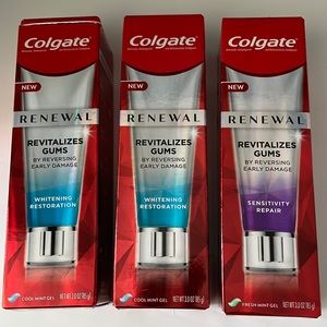 Lot of 3 Colgate Renewal Revitalizes Gum Toothpastes